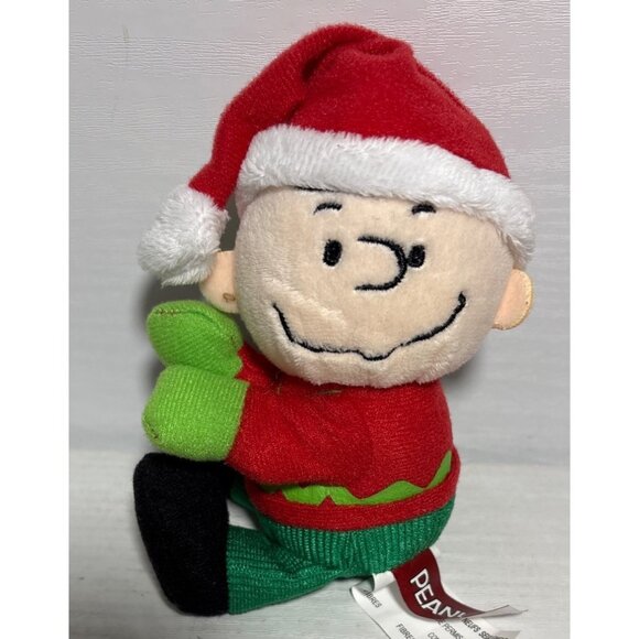 Peanuts Plush Clip On Keychain Charlie Brown Snoopy Linus Woodstock Christmas Gi - Picture 2 of 16